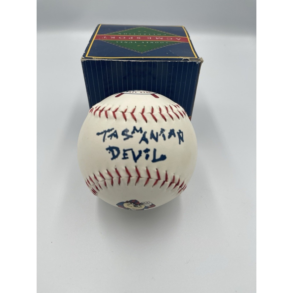 Vintage TAZ Tasmanian Devil Softball Looney Tunes ACME Sports Collection Unused - Picture 2 of 8